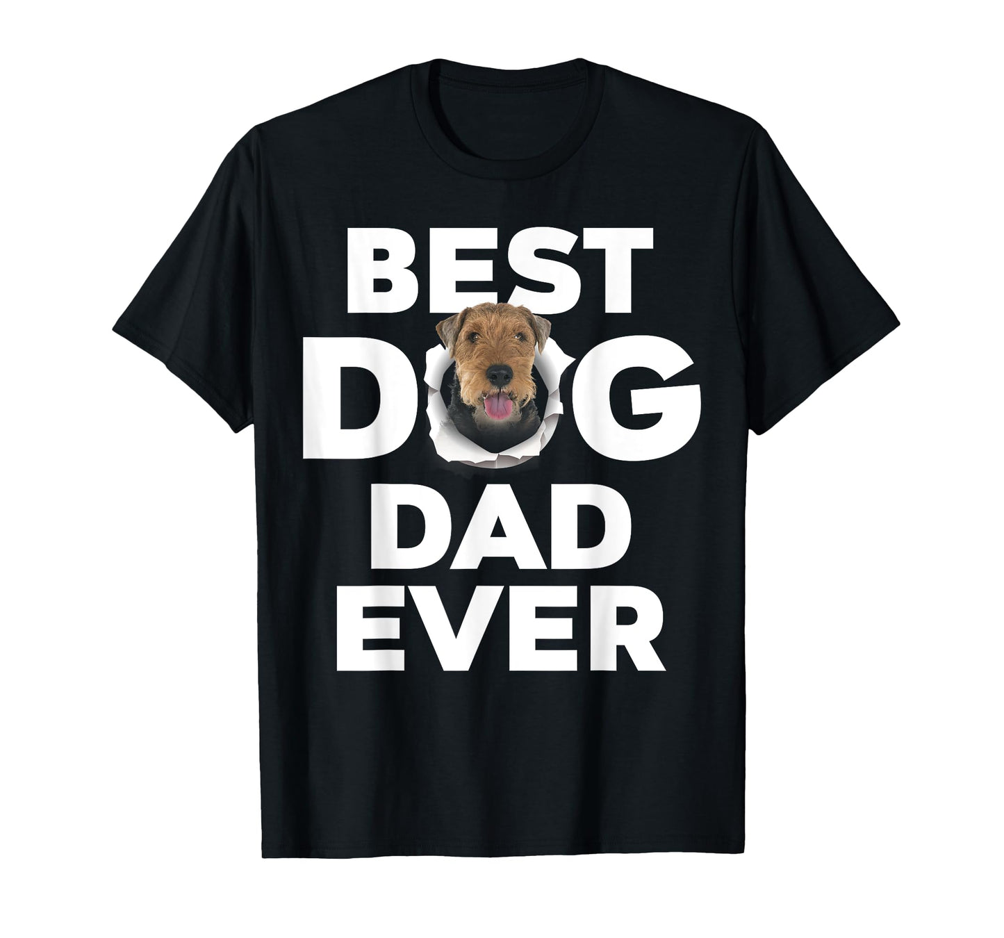 Best Dog Dad Ever Welsh Terrier Lovers Men Women Girls Kids T-Shirt