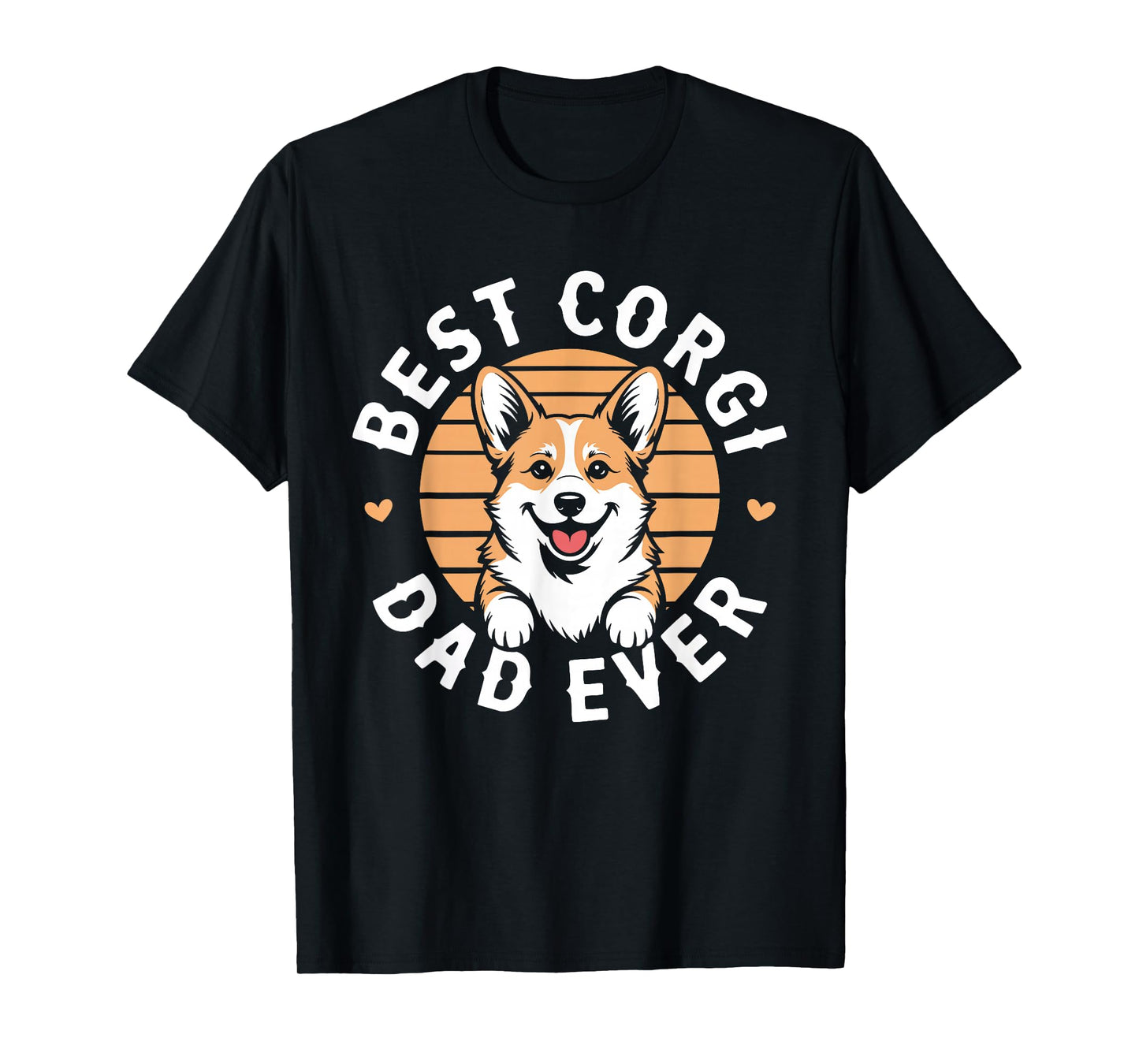 Best Corgi Dad Ever Shirt Men Daddy Dog Lover Fathers Day T-Shirt