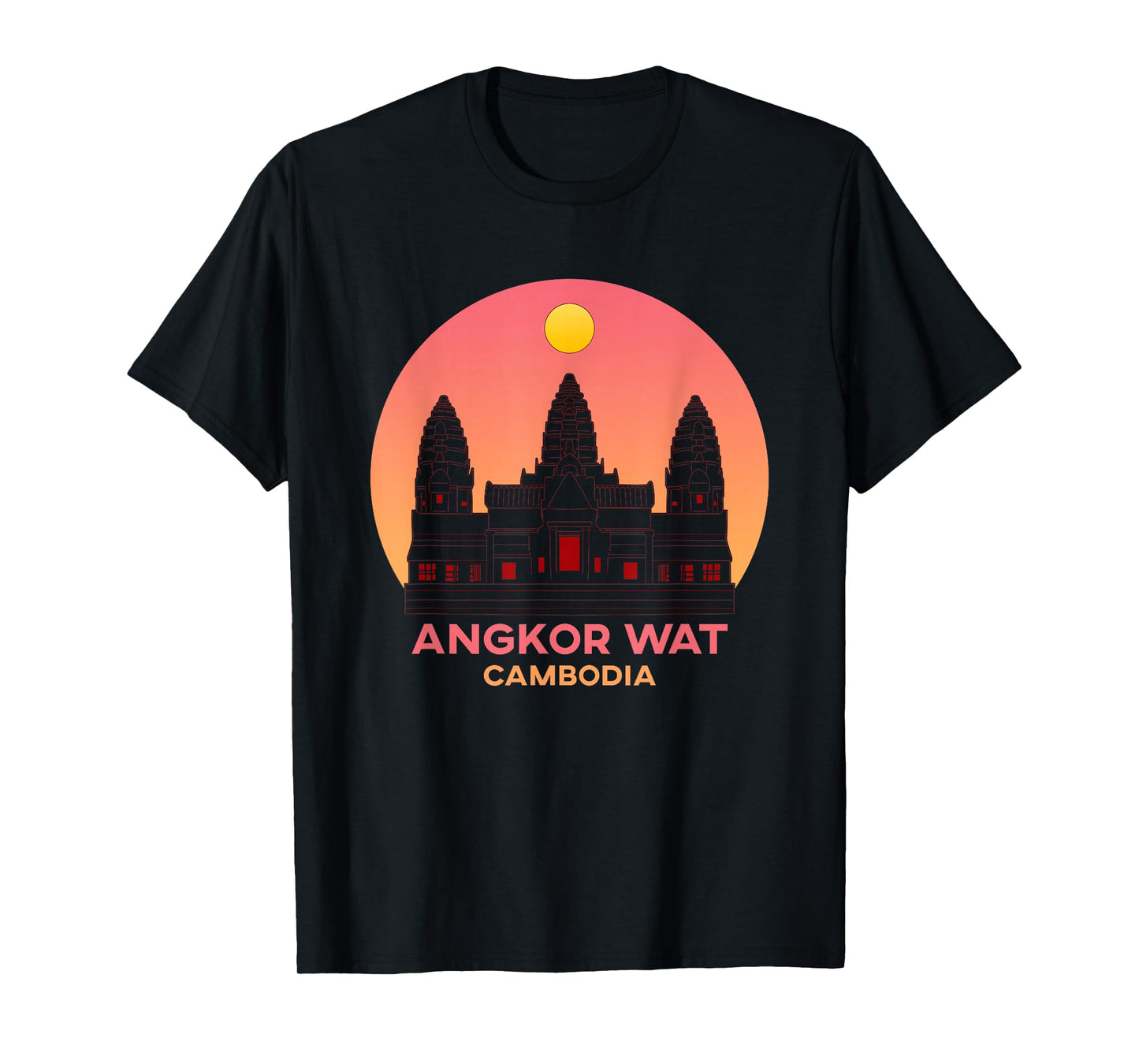 Cambodia Cambodian Khmer Sunset Angkor Wat T-Shirt