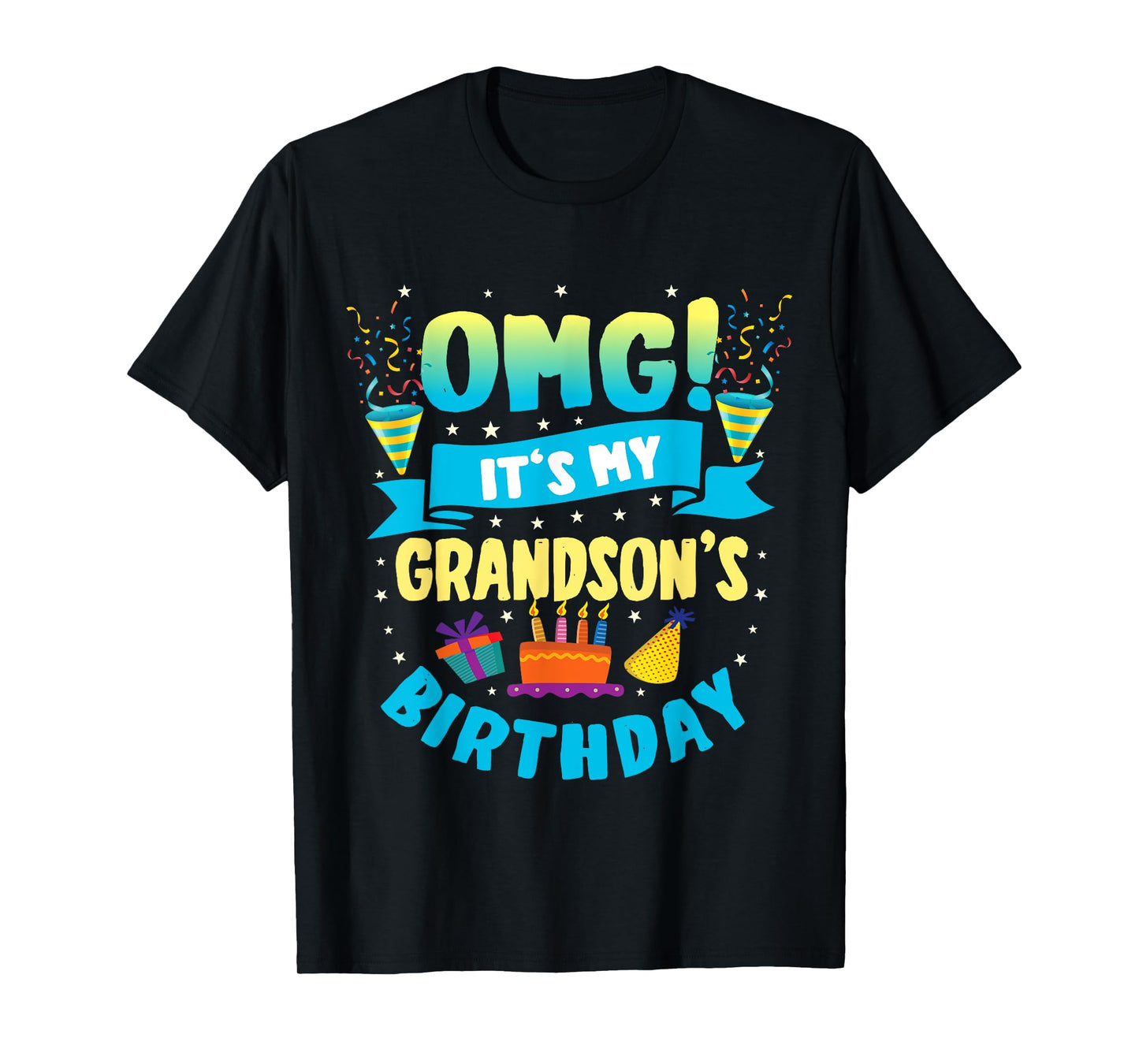 OMG It's My Grandson Birthday T-Shirt