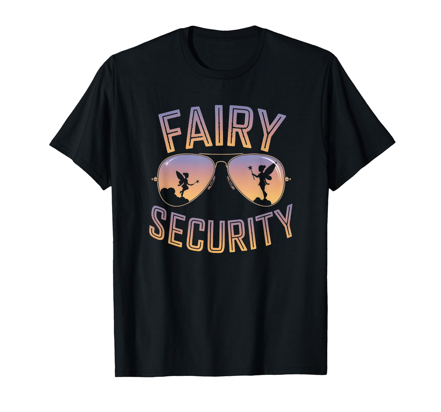 Fairy Security Birthday Family Halloween Costume Dad Mom T-Shirt