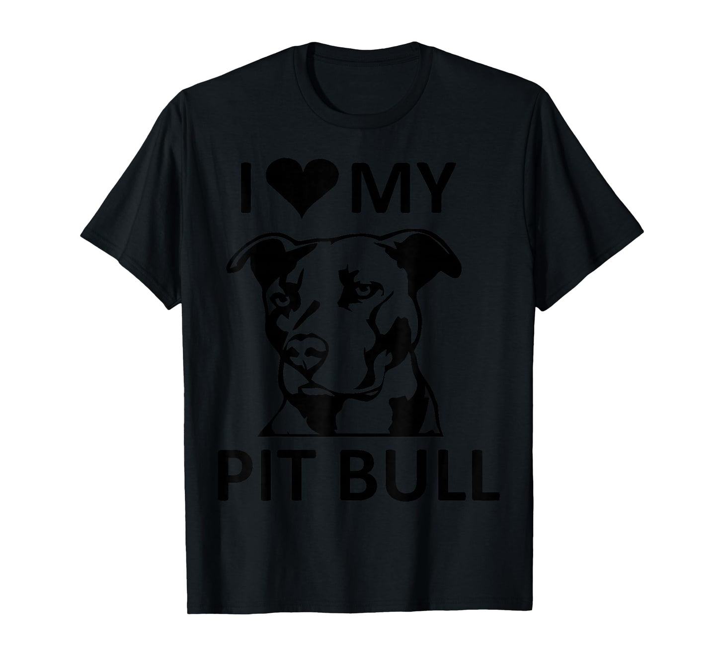 I Heart My Pitbull T-Shirt (I Love My Pitbull tee,Pit Bull) T-Shirt