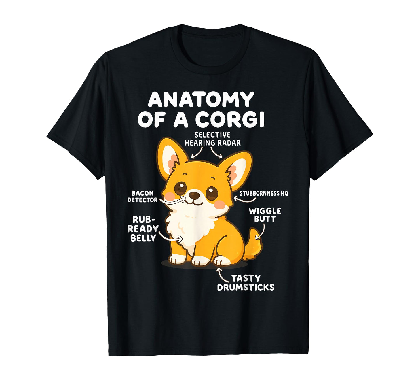 Anatomy Of A Corgi T-Shirt
