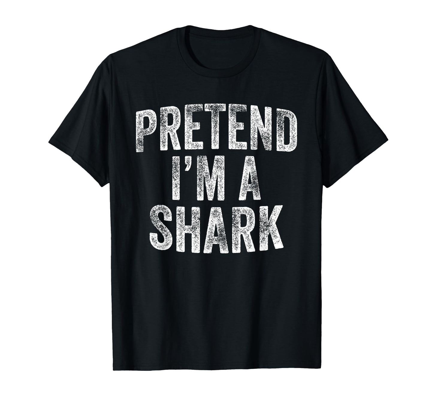 Pretend I'm A Shark Costume Family Lazy Easy Halloween Party T-Shirt
