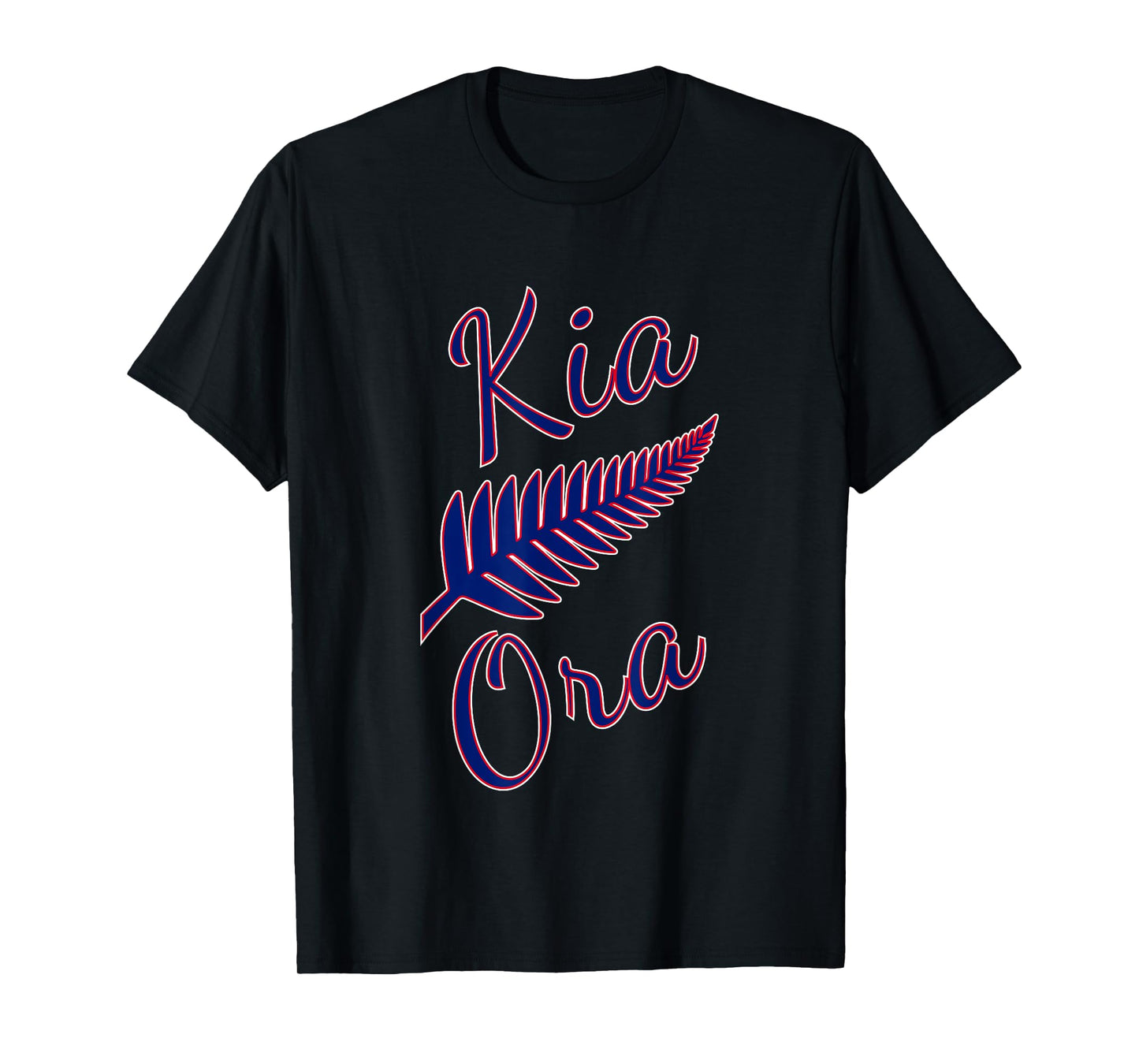 Kia Ora Maori Greeting New Zealand Pride Silver Fern Travel T-Shirt