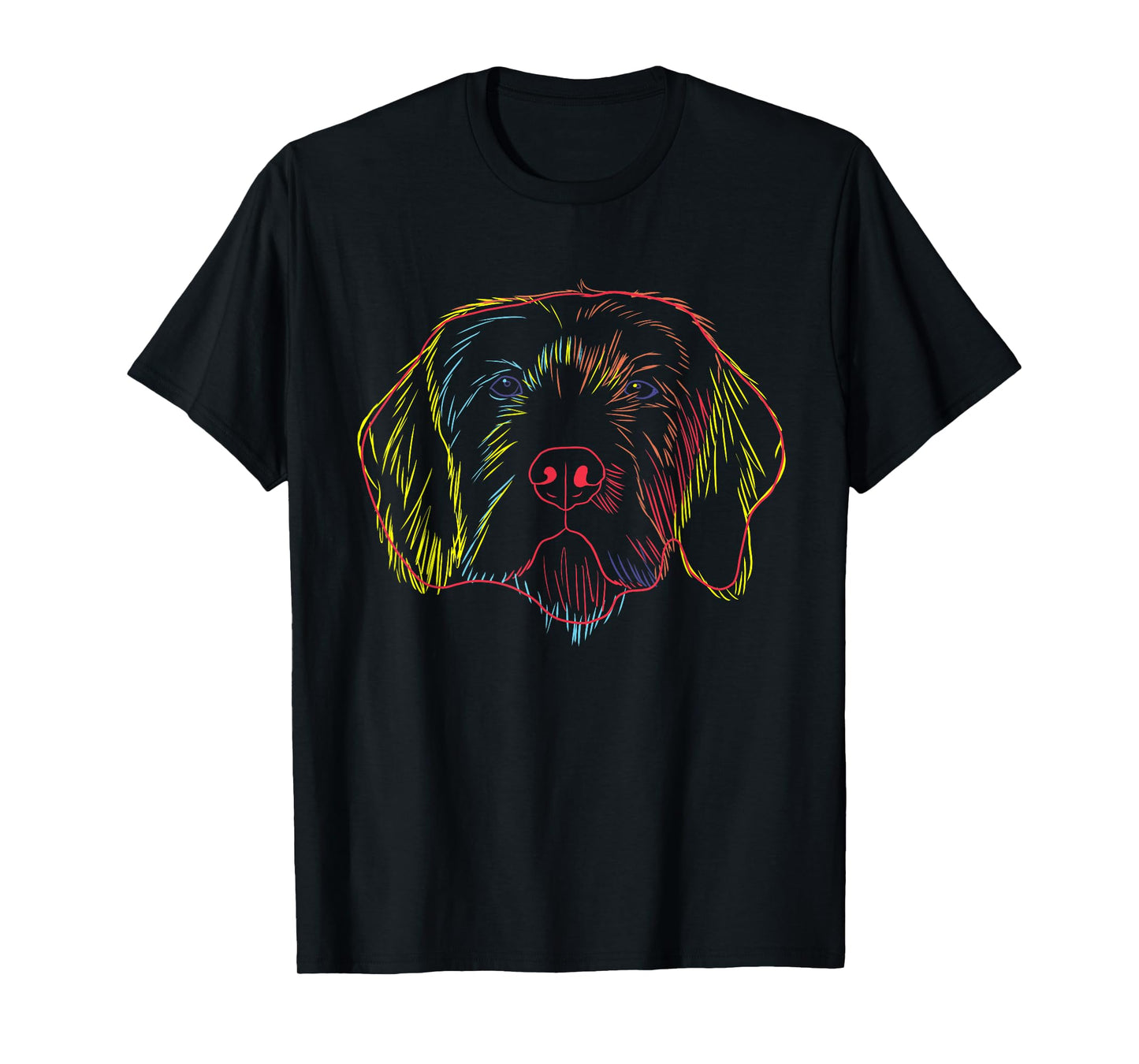 Colourful Dog Pudelpointer Men Women Girls Kids T-Shirt
