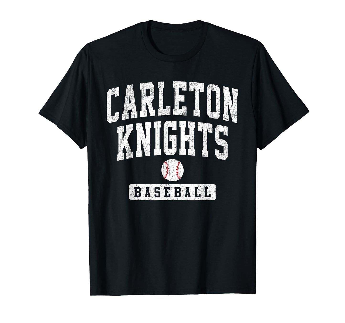 Carleton College Knights Baseball Arch Vintage Design Men T-Shirt