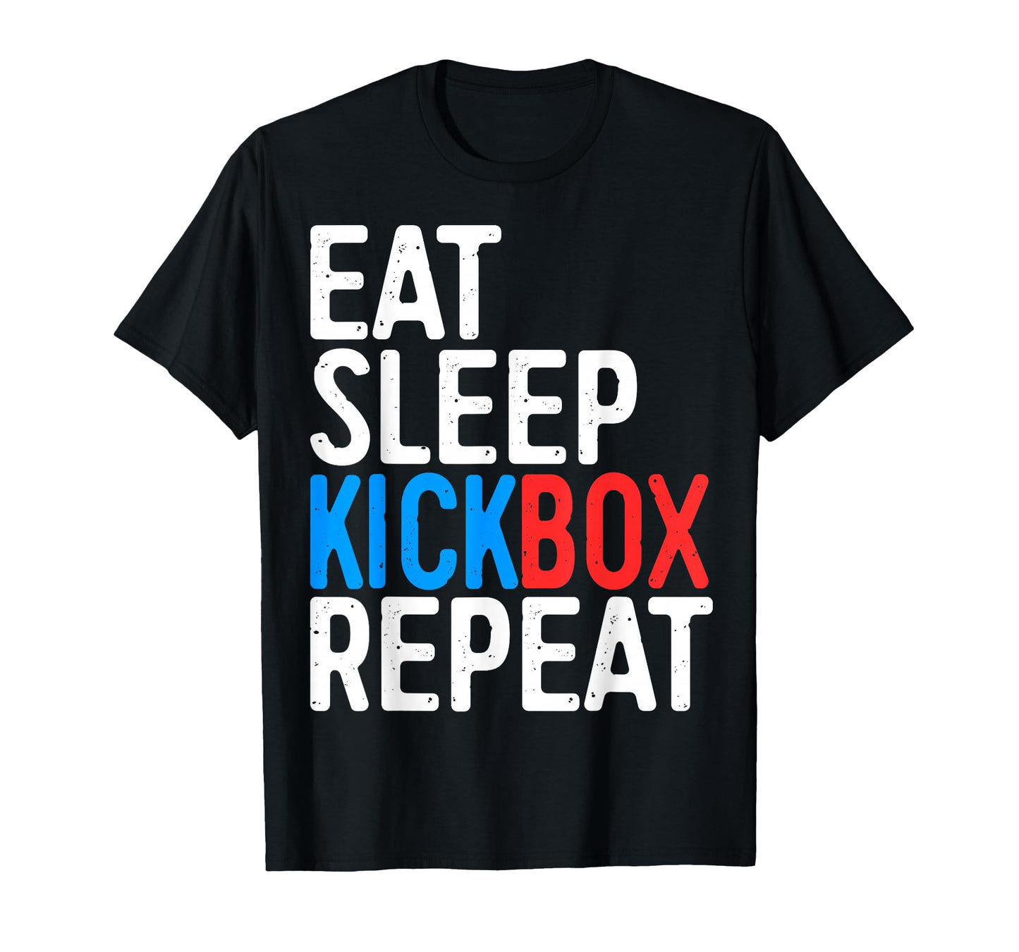 Eat Sleep Kickbox Repeat Shirt Men Women Kids Kickboxing T-Shirt