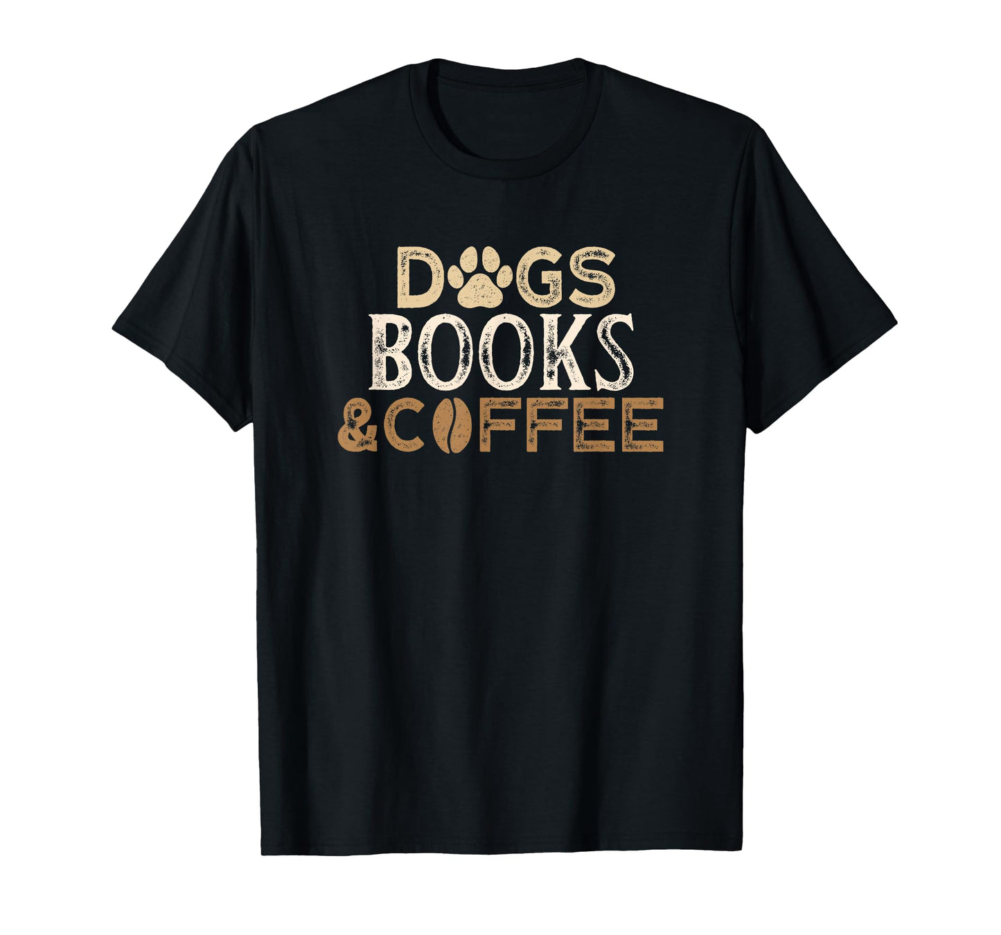Dogs Books & Coffee T-Shirt