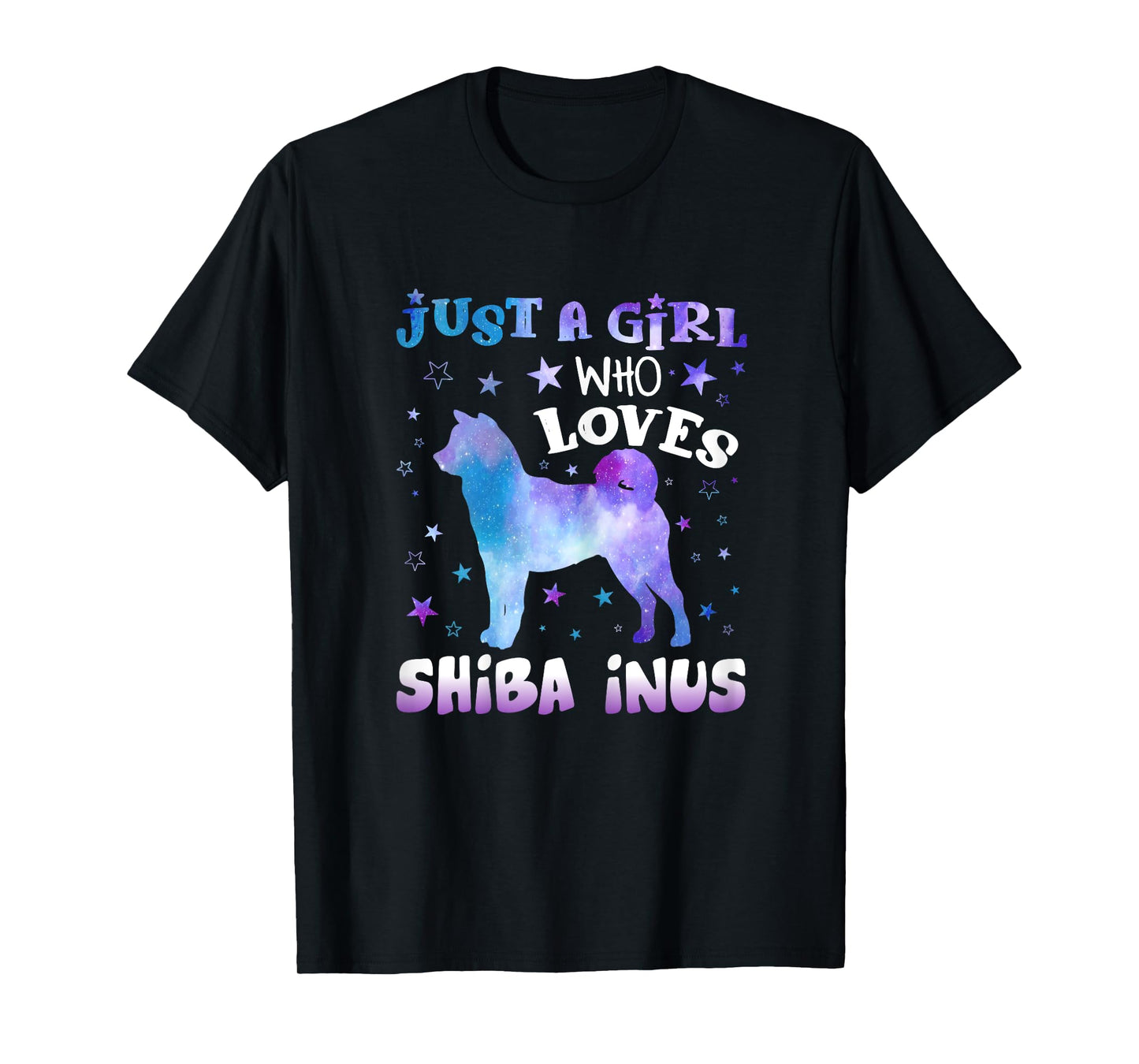 Just A Girl Who Loves Shiba Inus Funny dog lovers gifts T-Shirt