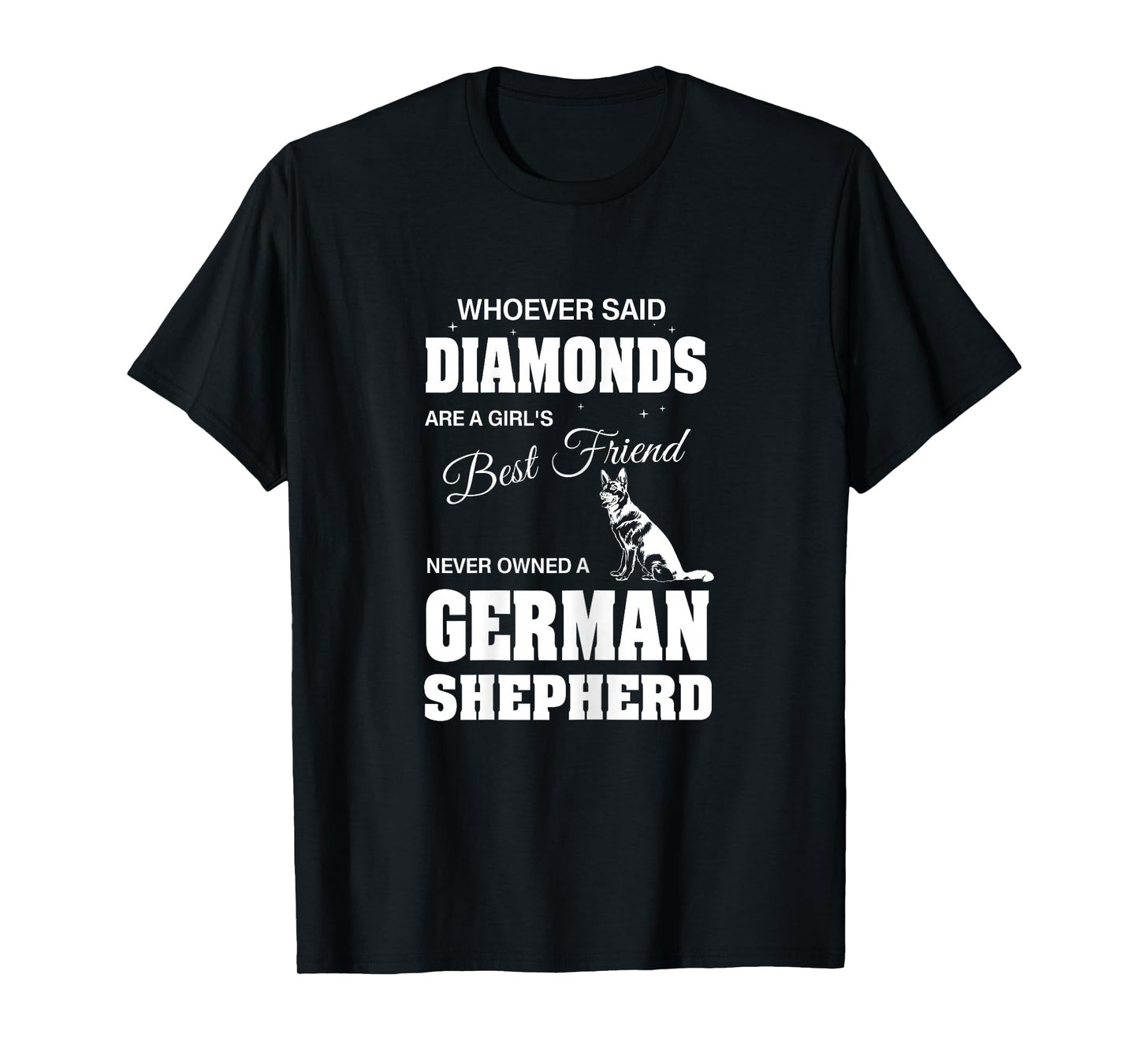 A girls German Shepherd Woman Ladies T-Shirt T-Shirt