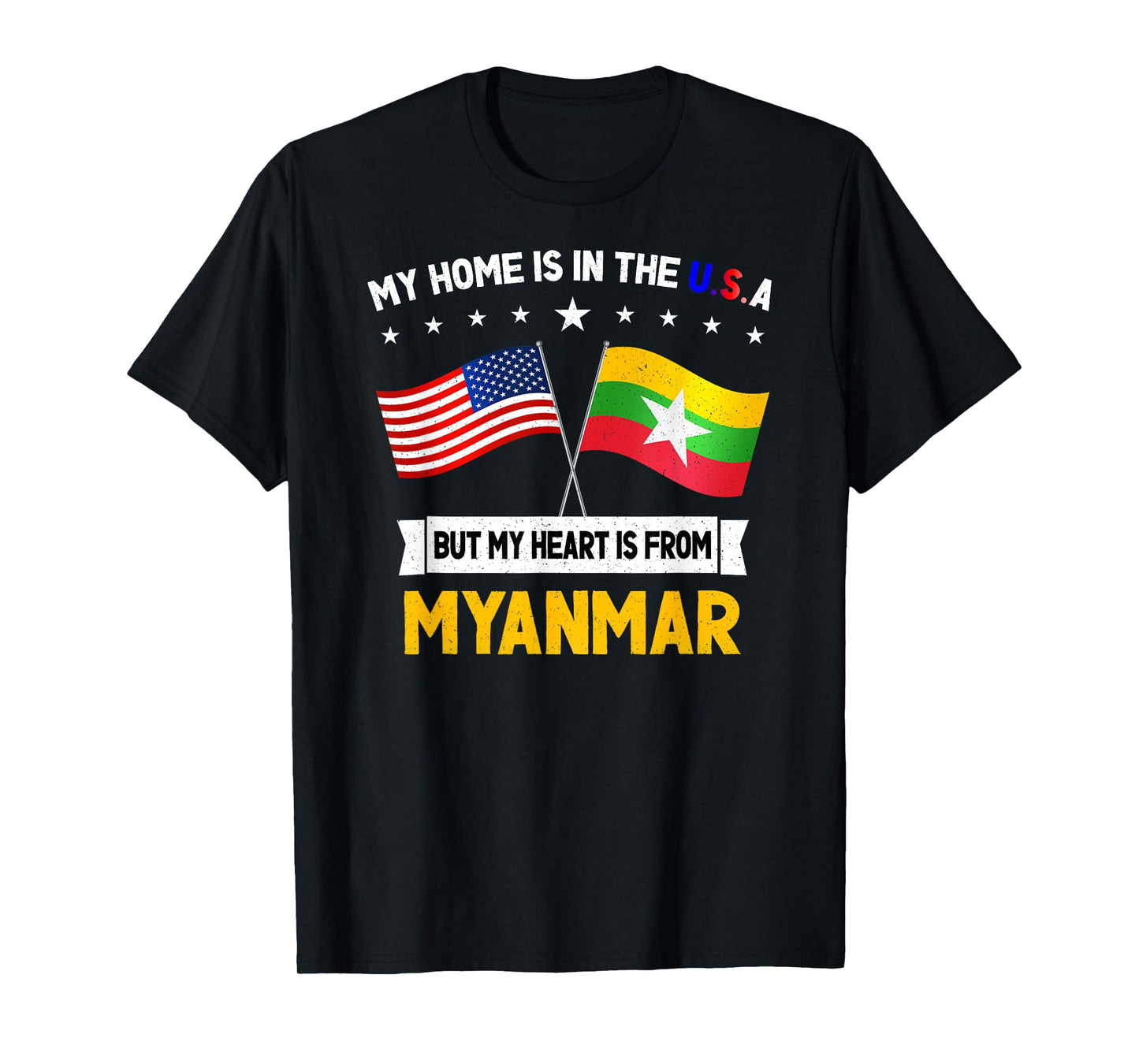 Myanmar & USA T-Shirt