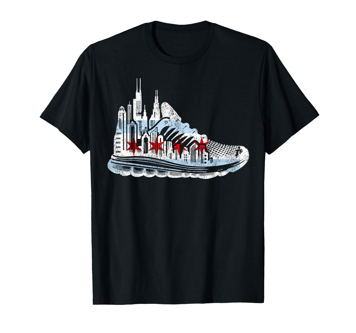Chicago Runner Run Marathons Running Tee Jogger Motivational T-Shirt
