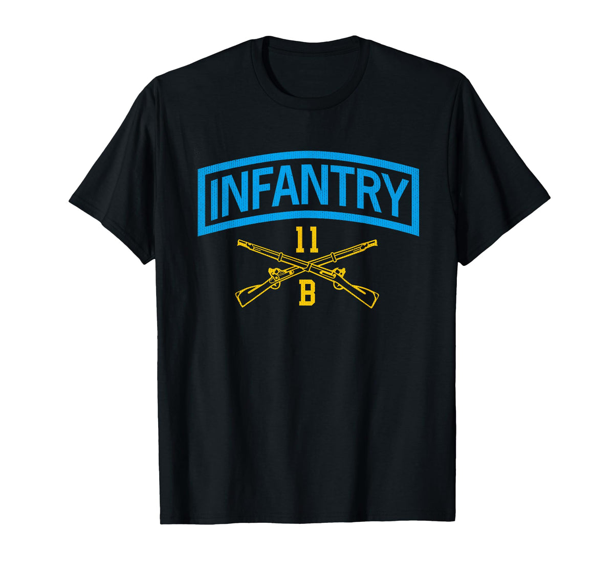 11B Infantry Combat Veteran 11 Bravo Infantryman Grunt Flag T-Shirt