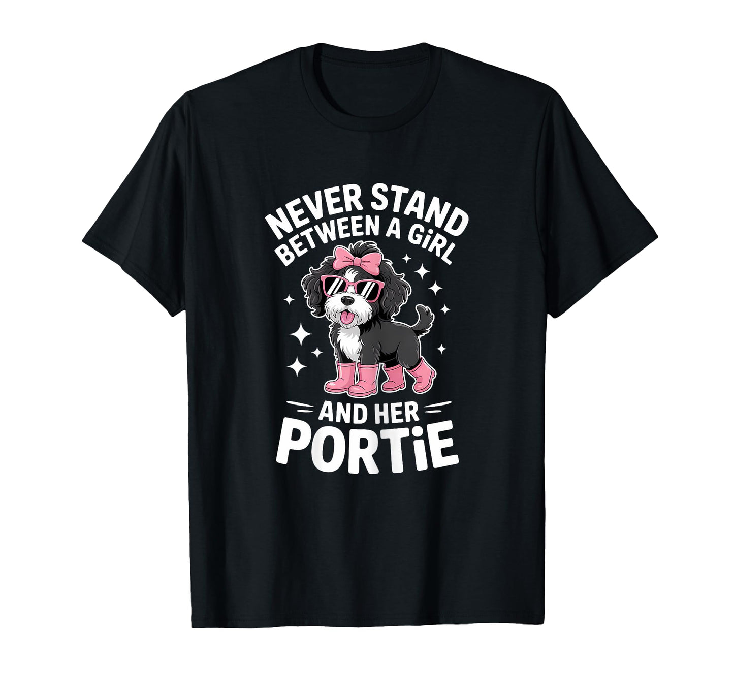 Portuguese Water Dog Girl Funny Portie T-Shirt