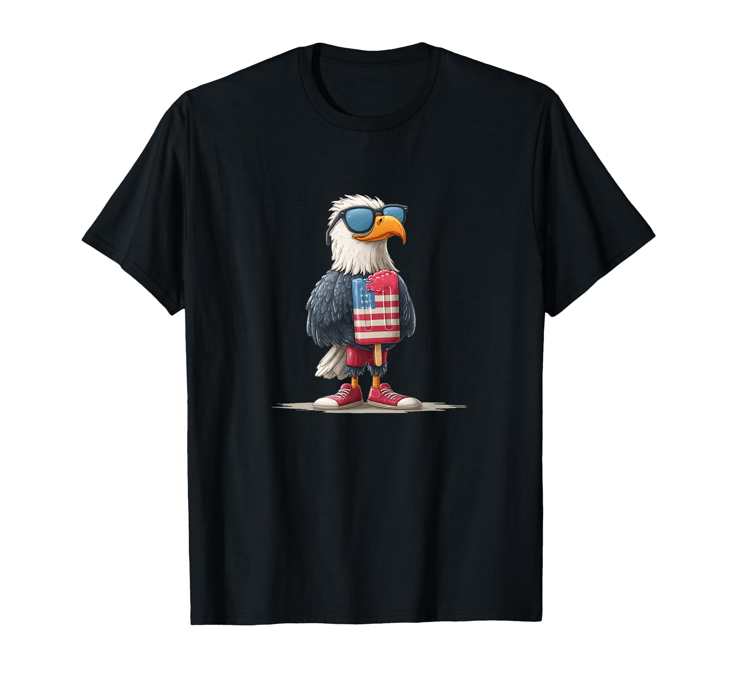 Bold Shades Eagle with Ice Cream Costume for Boys and Girls T-Shirt