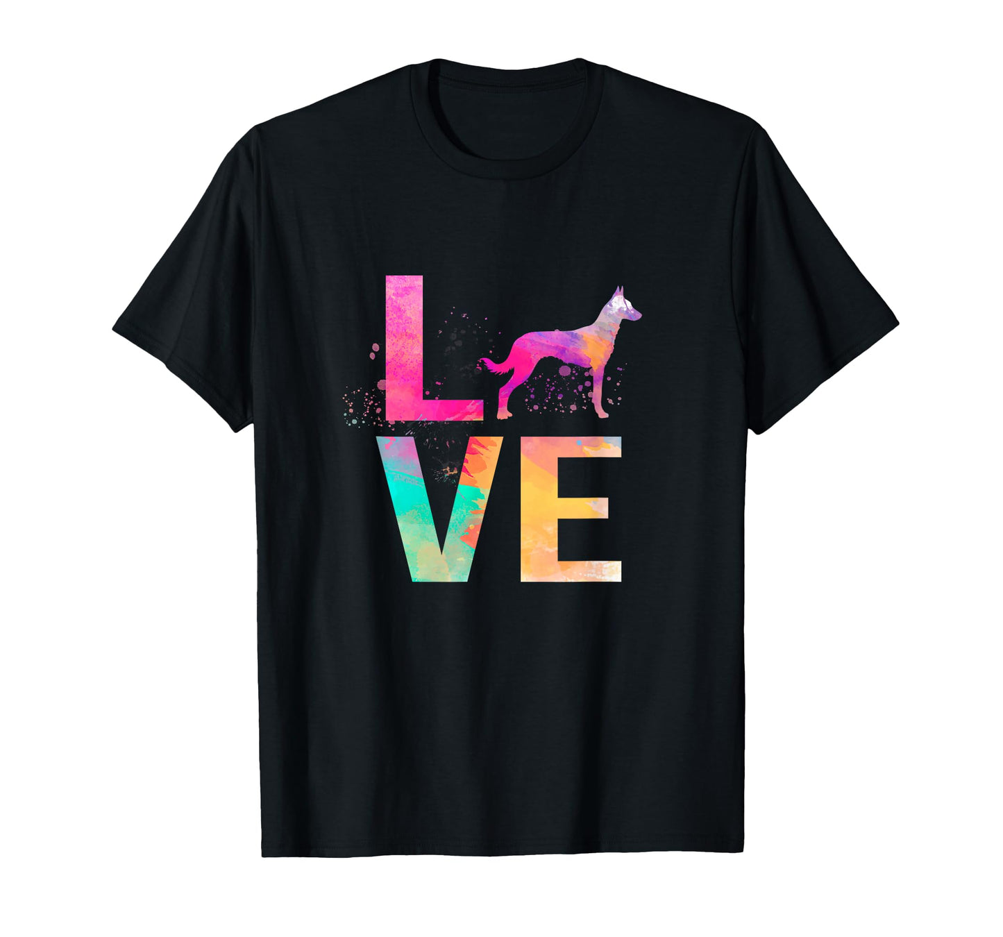 Colorful Belgian Malinois Dog Mom Gifts Belgian Malinois T-Shirt