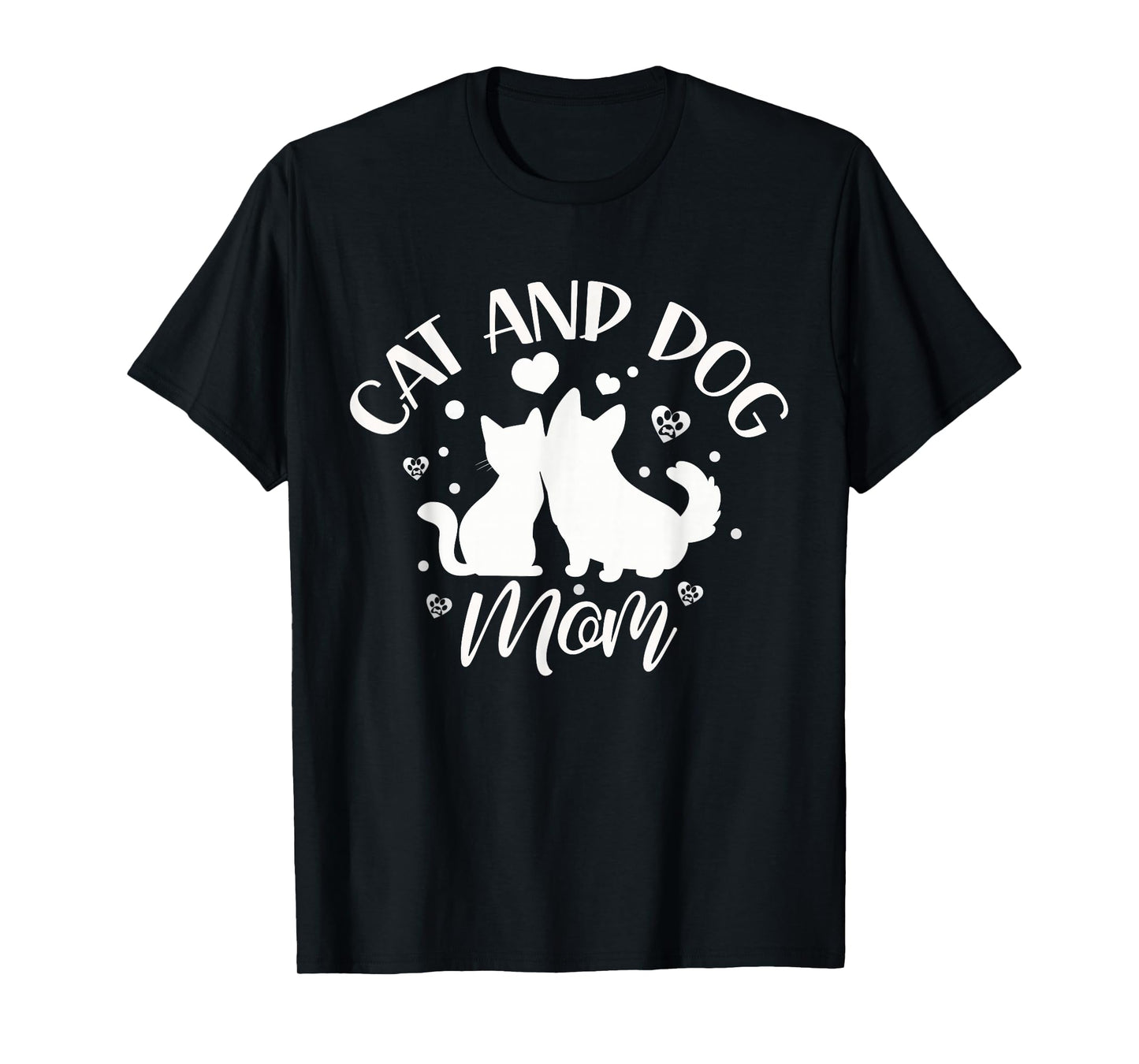 Cat and Dog Mum Girls Cats Lovers Dogs Mother T-Shirt