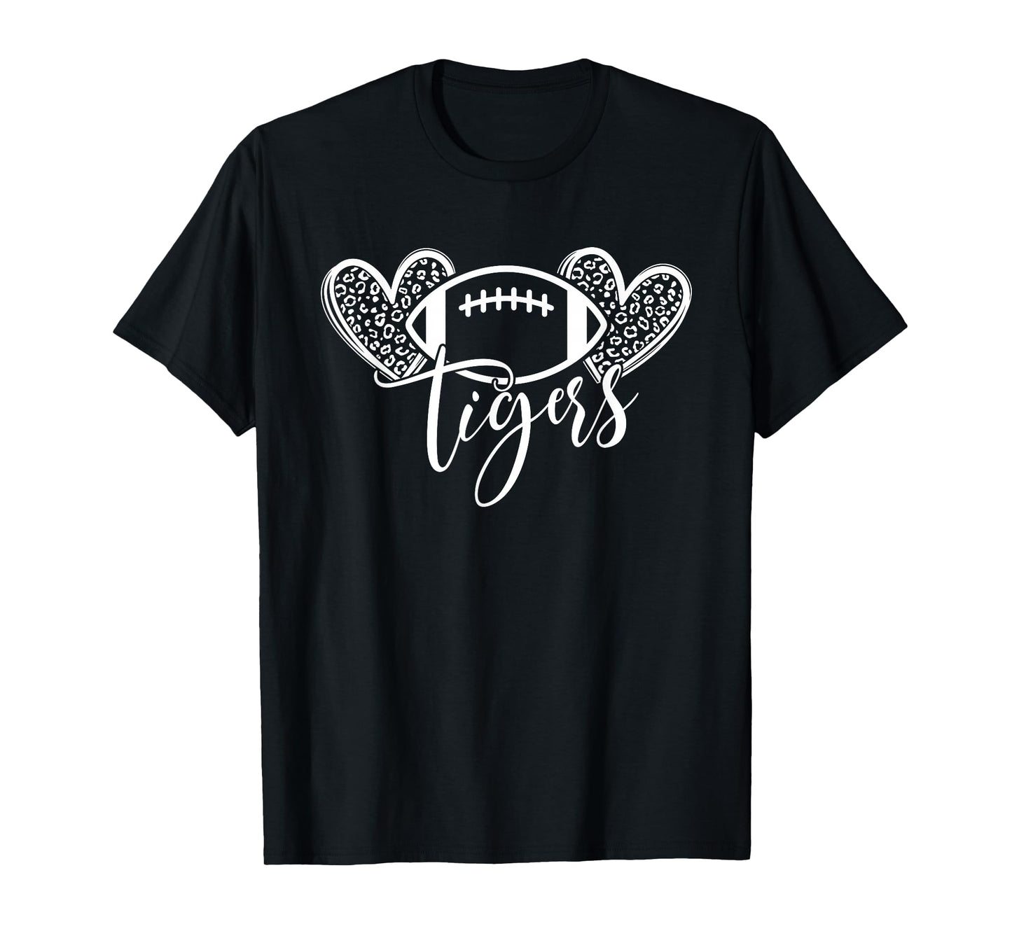 Cute Heart Tigers Sports Mascot - For Tigers Team Football T-Shirt