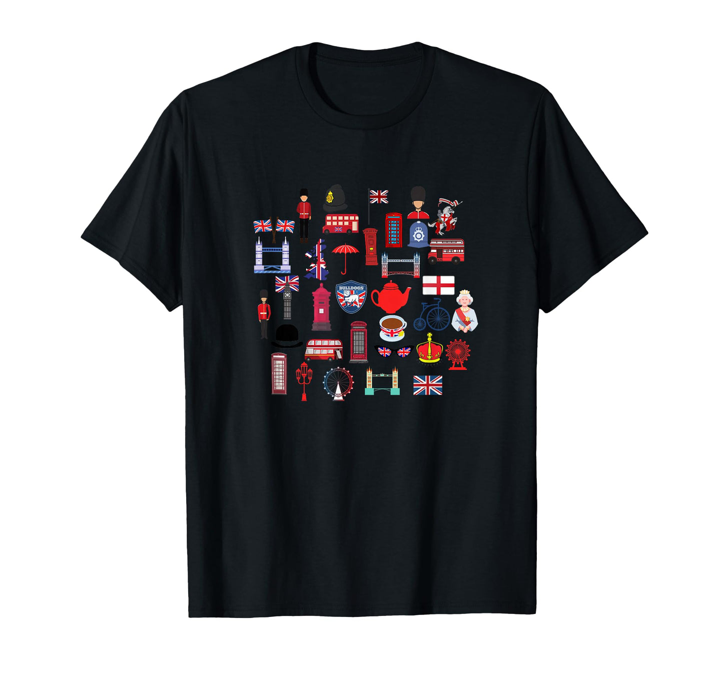 LONDON BRITISH, ENGLAND UK, UNION JACK FLAGS, GREAT BRITAIN T-Shirt