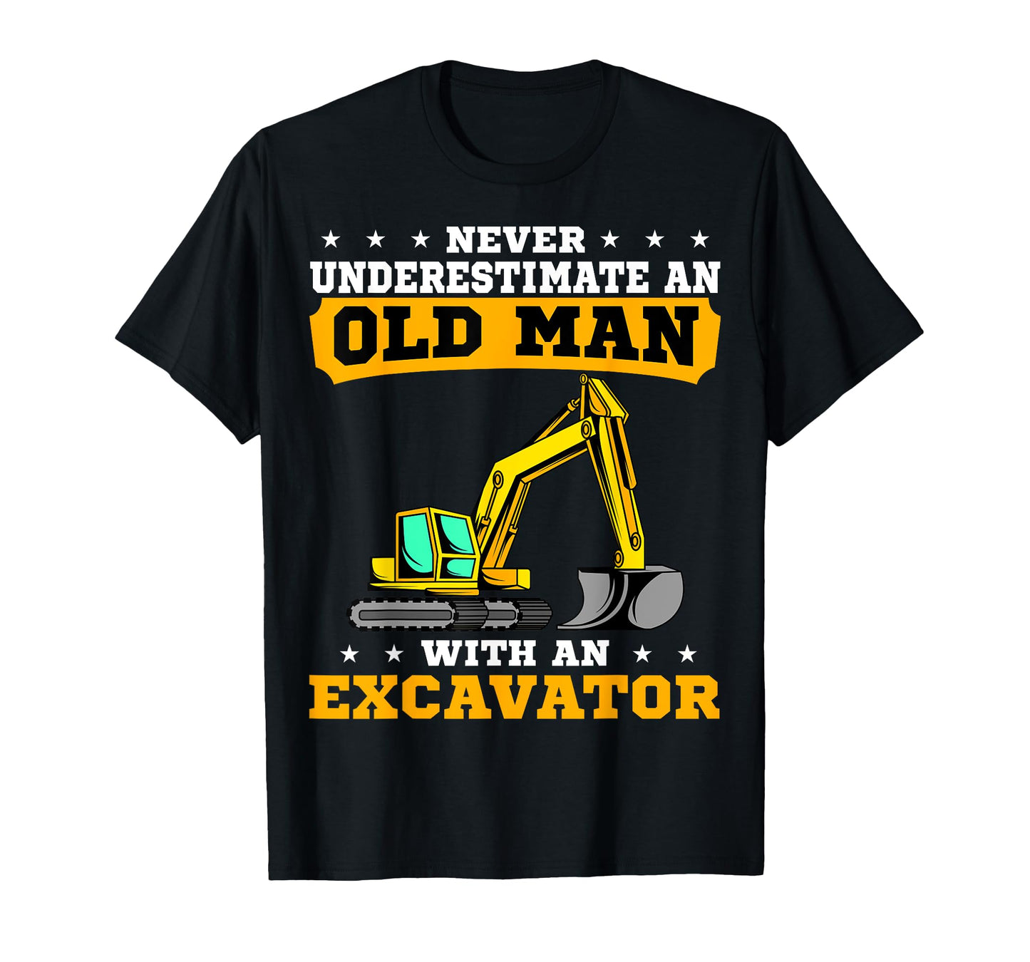 Heavy Equipment Operator Excavator Grandpa Grandfather T-Shirt