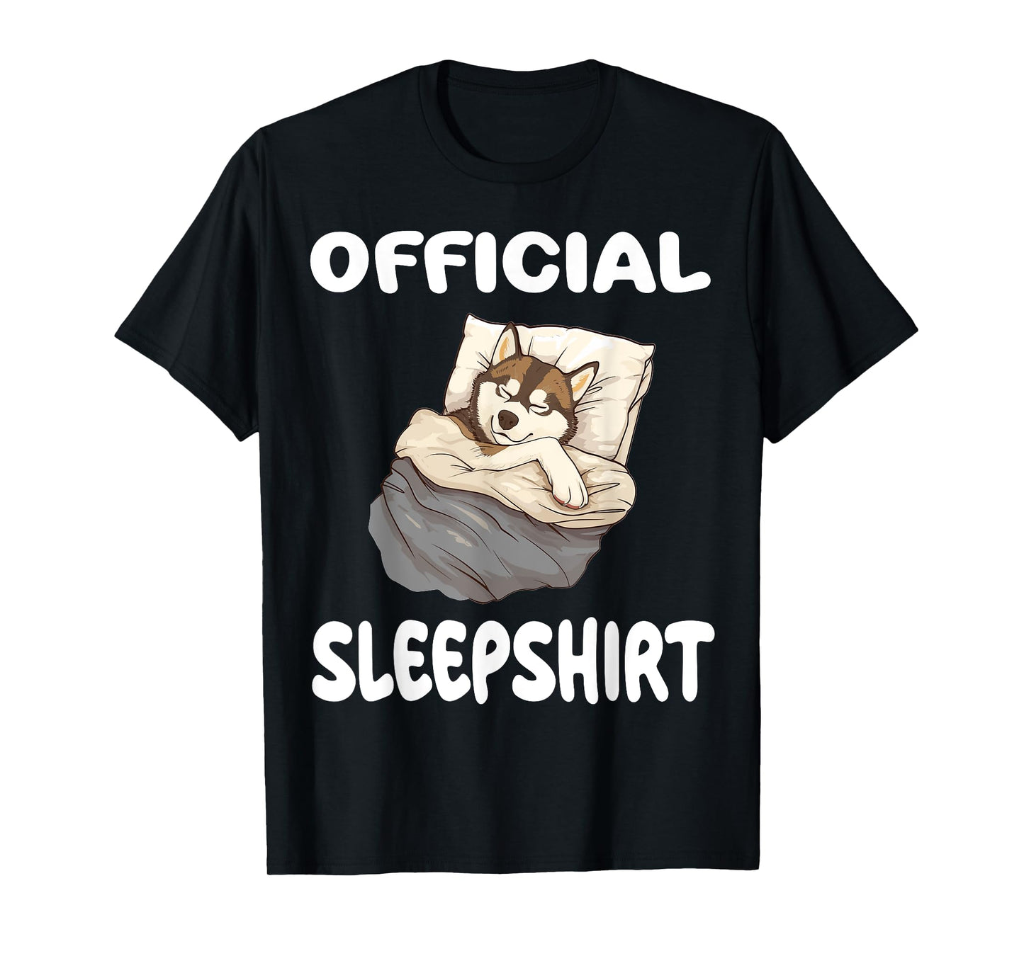 Siberian Husky Dog Official Sleepshirt Pajamas Nightgown Men Women Girls Kids T-Shirt