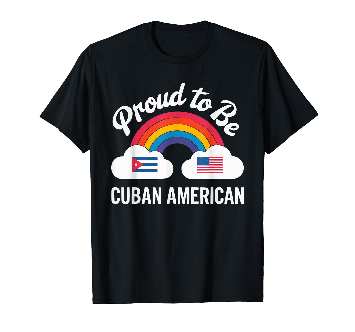Half Cuban Half American Country USA Flag Cuba America T-Shirt