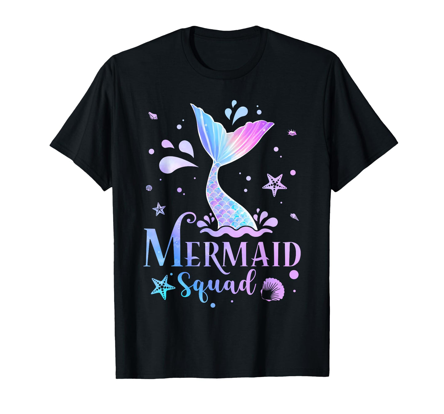 Mermaid Squad Funny Mermaid Birthday Family Matching Party T-Shirt