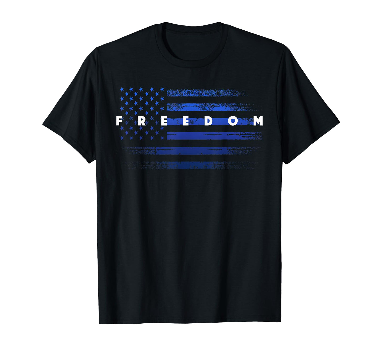 Patriotic Pride Grunge American Flag Freedom T-Shirt