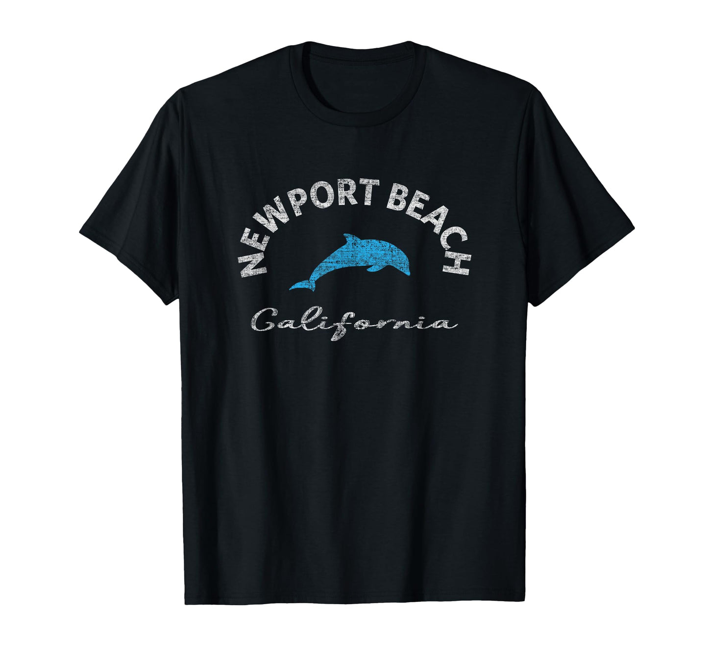 Vintage Newport Beach CA Dolphin T Shirt T-Shirt