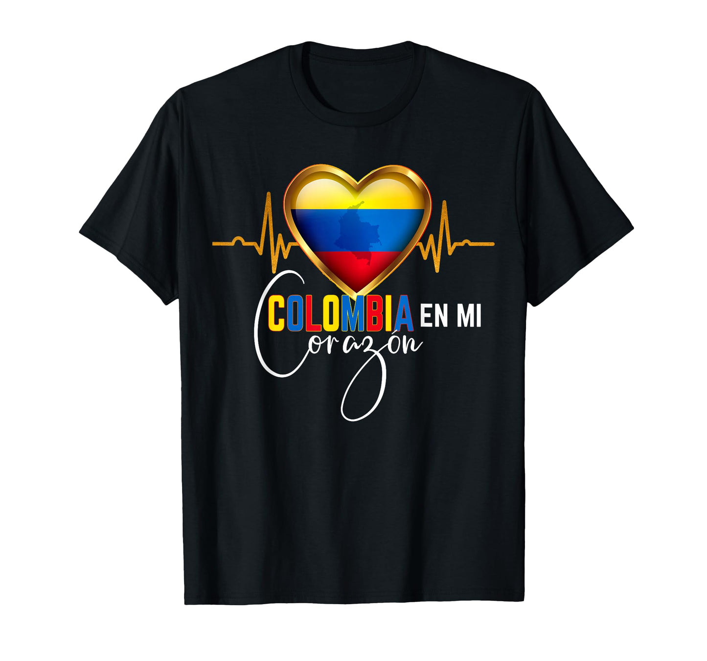 Colombia en mi Corazon Colombian Pride Matching T-Shirt