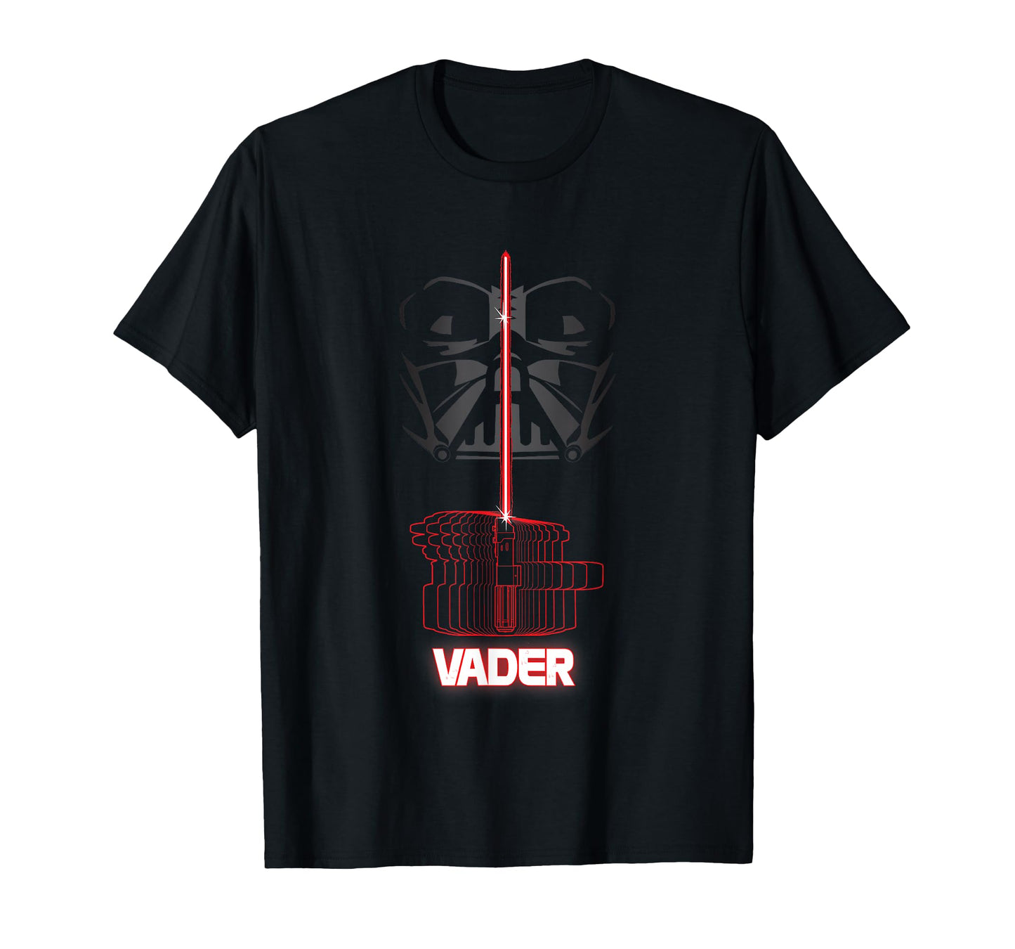 Star Wars Iconic Darth Vader Light Saber Big Chest Portrait T-Shirt