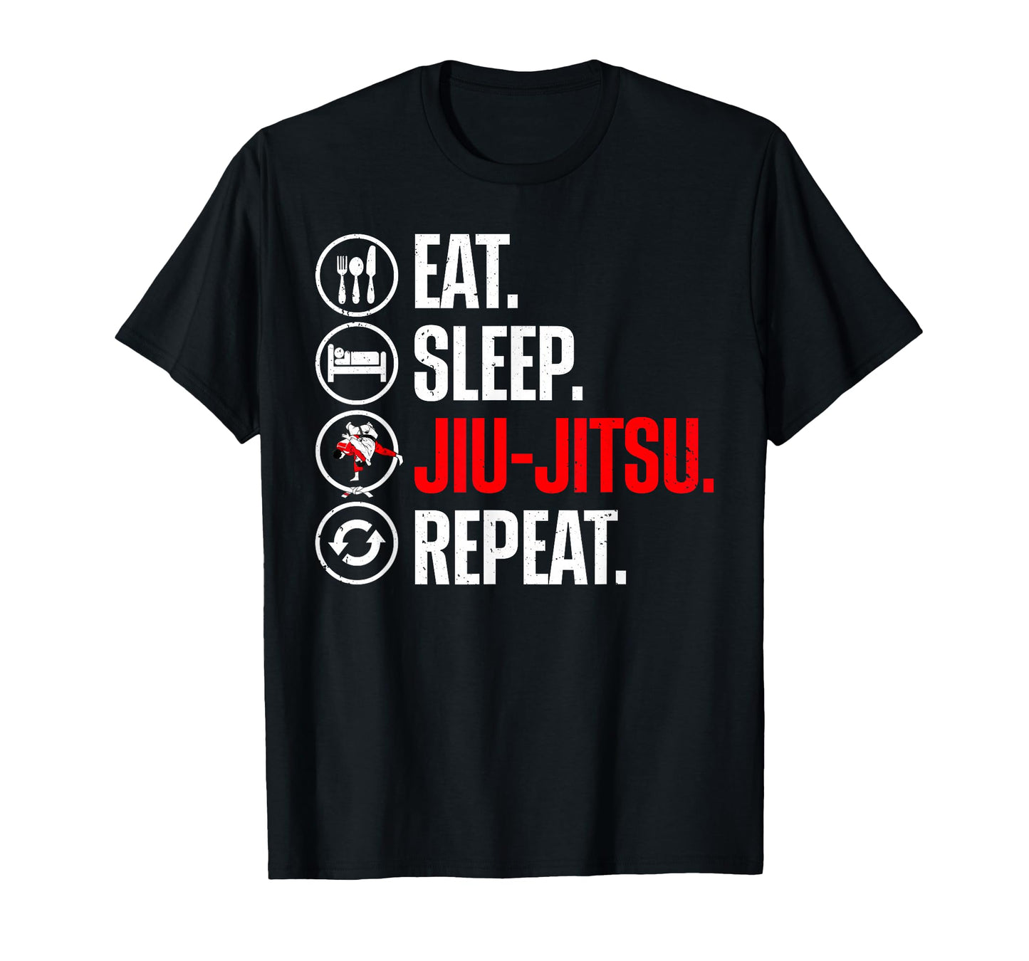 Funny Jiu Jitsu Design for Men Women Kids Martial Arts Lover T-Shirt Small