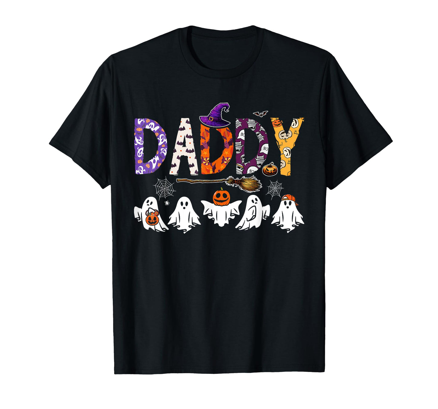 Daddy Halloween Boo Ghost Horror Costume Family Funny Party T-Shirt