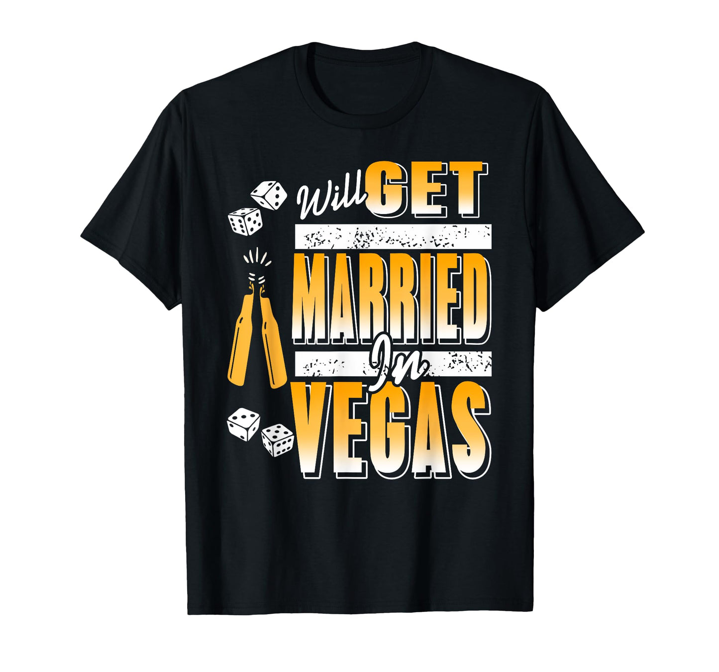 Will Get Married in Vegas Bachelor Crew T-Shirt