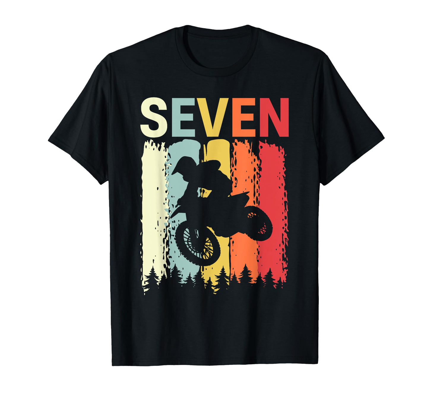 Motocross 7th Birthday Party MX Dirt Bike Birthday T-Shirt