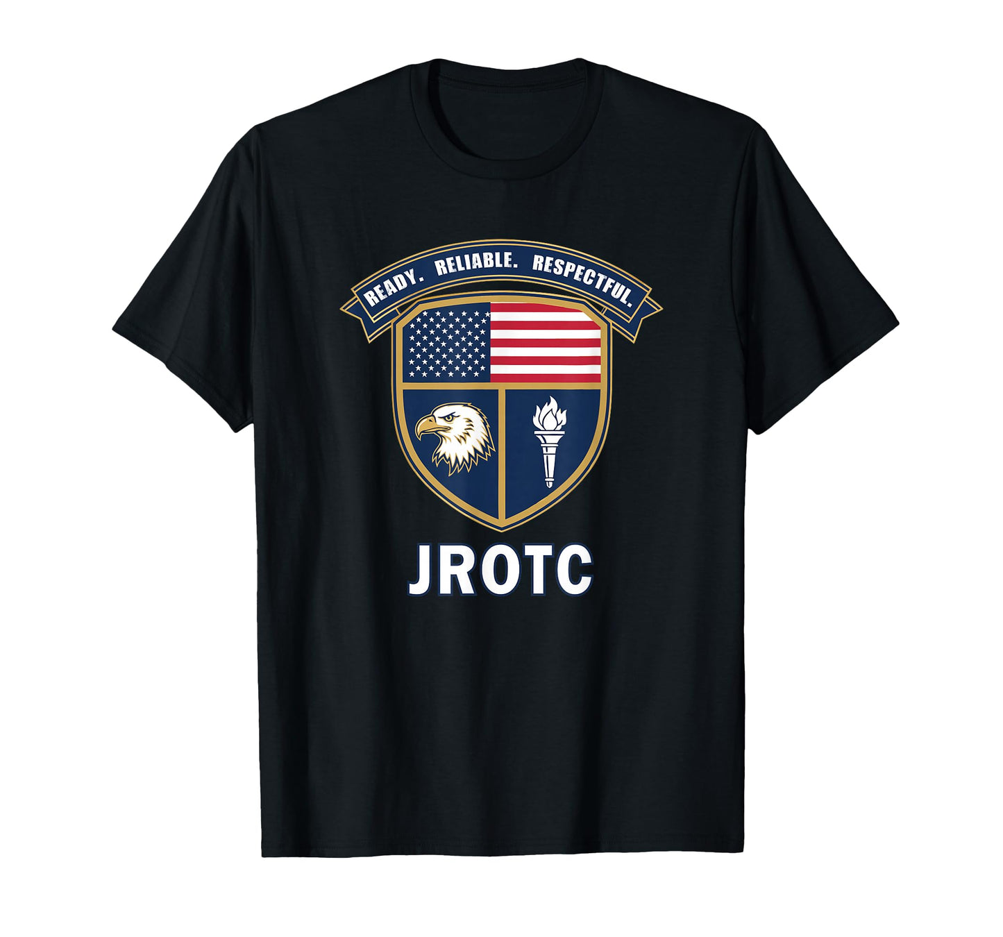 JROTC Patriotic Ready Reliable Respectful Cadet Design T-Shirt