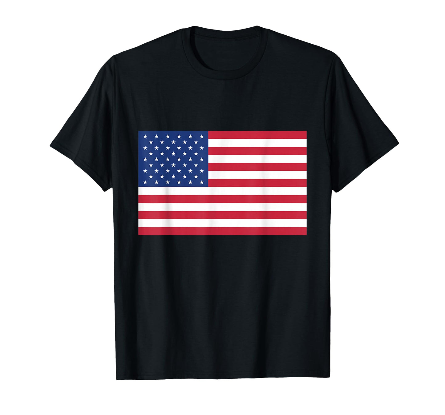 Navy Blue American Flag Shirt - Simple, Patriotic T-Shirt T-Shirt