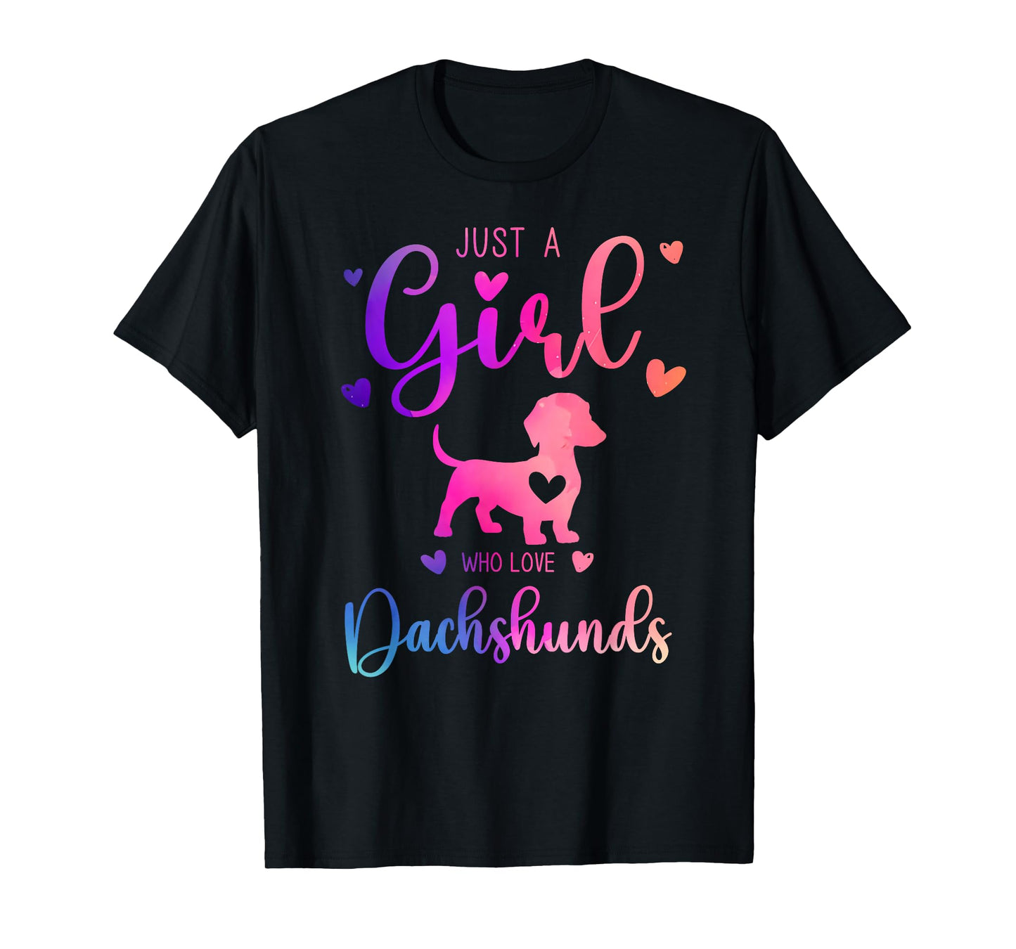 Just a Girl Who Loves Dachshunds Dress for Women and Kids T-Shirt