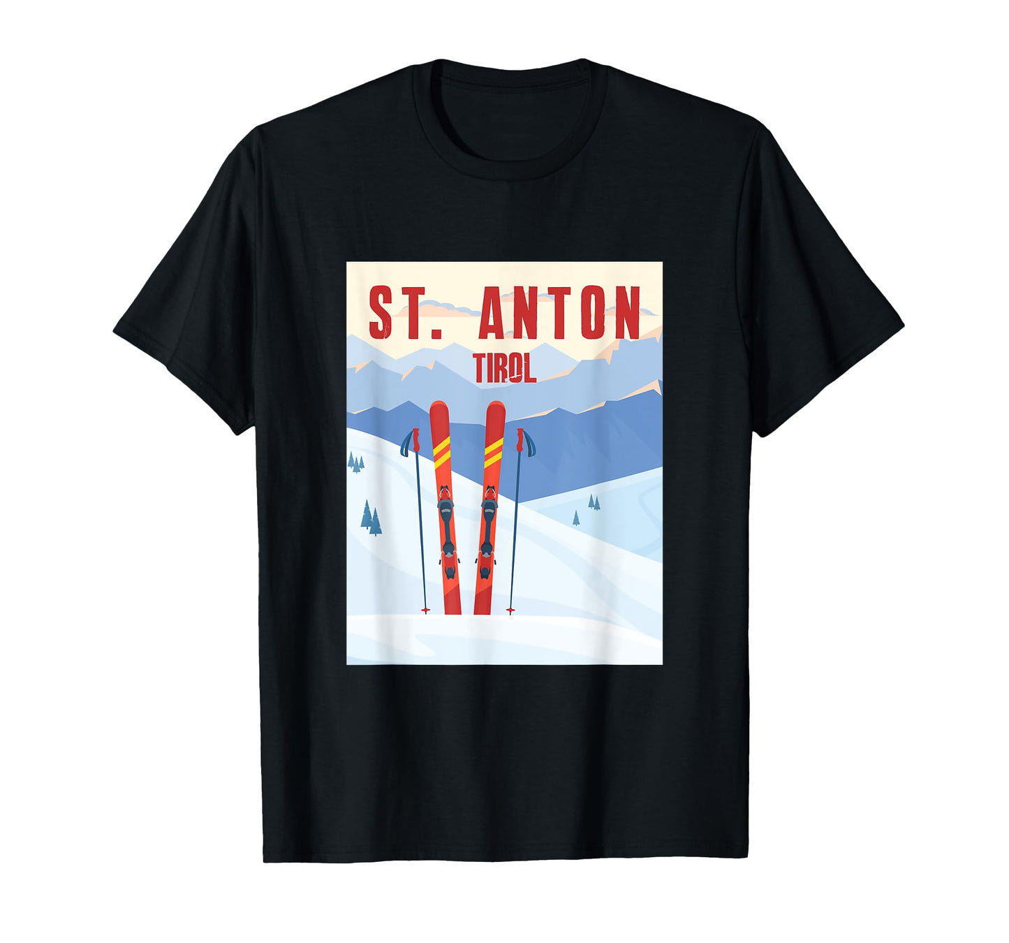 Tyrol Skiing St. Anton Sankt Anton Ski Gift T-Shirt