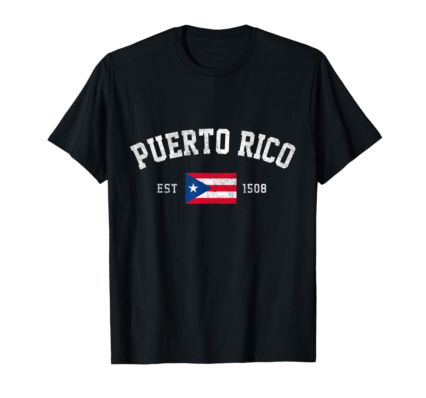 Puerto Rico Est. 1508 Puerto Rican Flag Independence Day T-Shirt