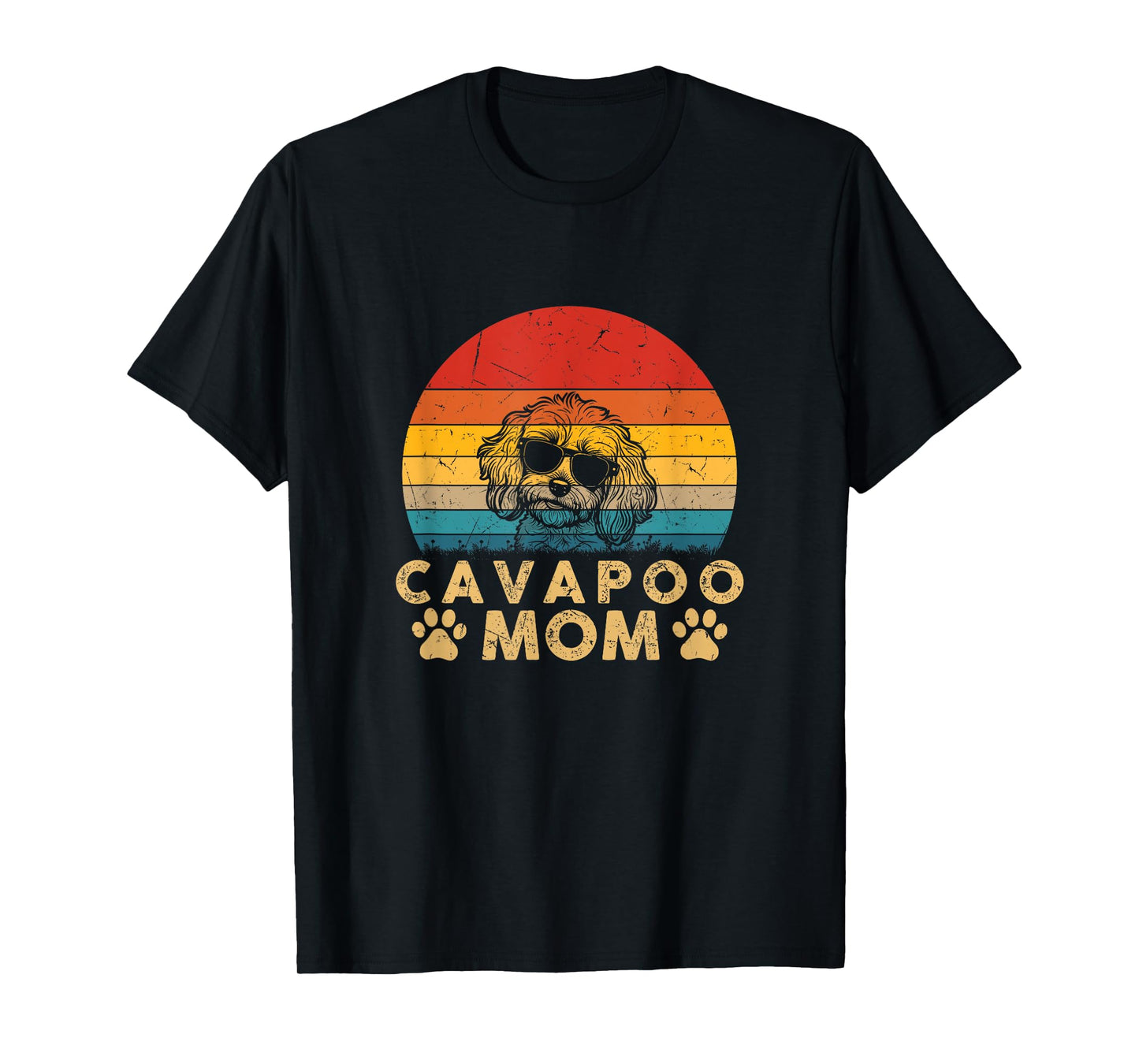 Vintage Cavapoo Mom Dog Lover Cute Gifts Funny Mothers Day Men Women Kids T-Shirt