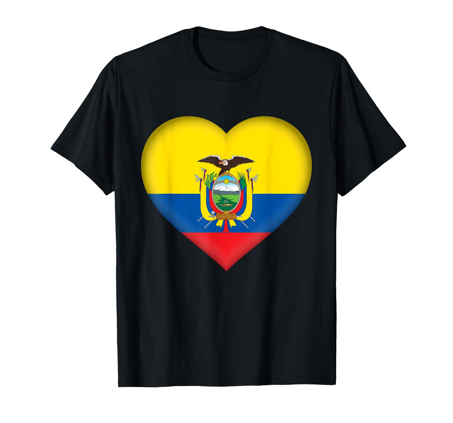 I Love Ecuador | Ecuadorian Flag Heart Outfit T-Shirt