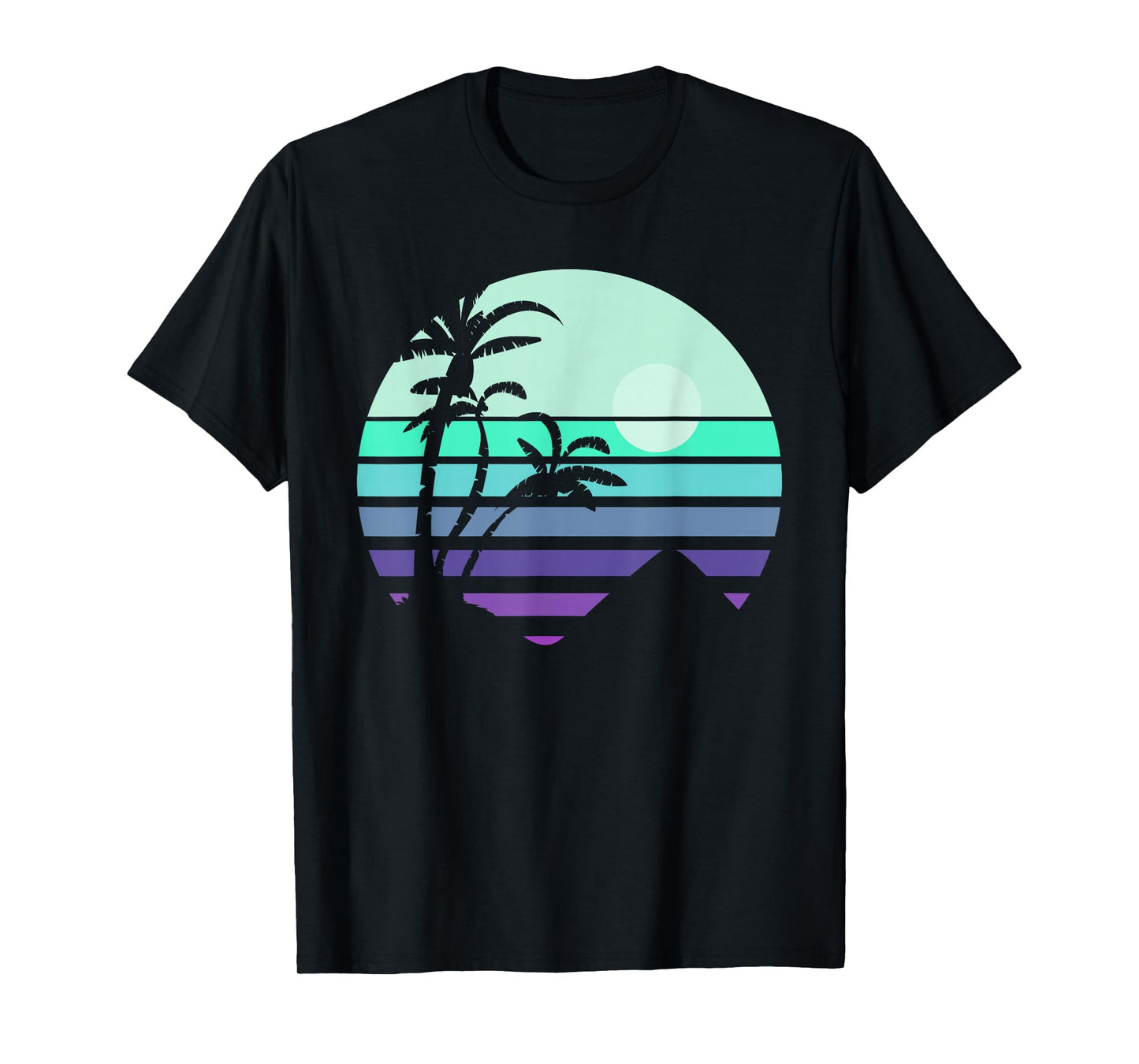 Tropical Summer Holiday Palm Trees Tropical Retro Summer T-Shirt