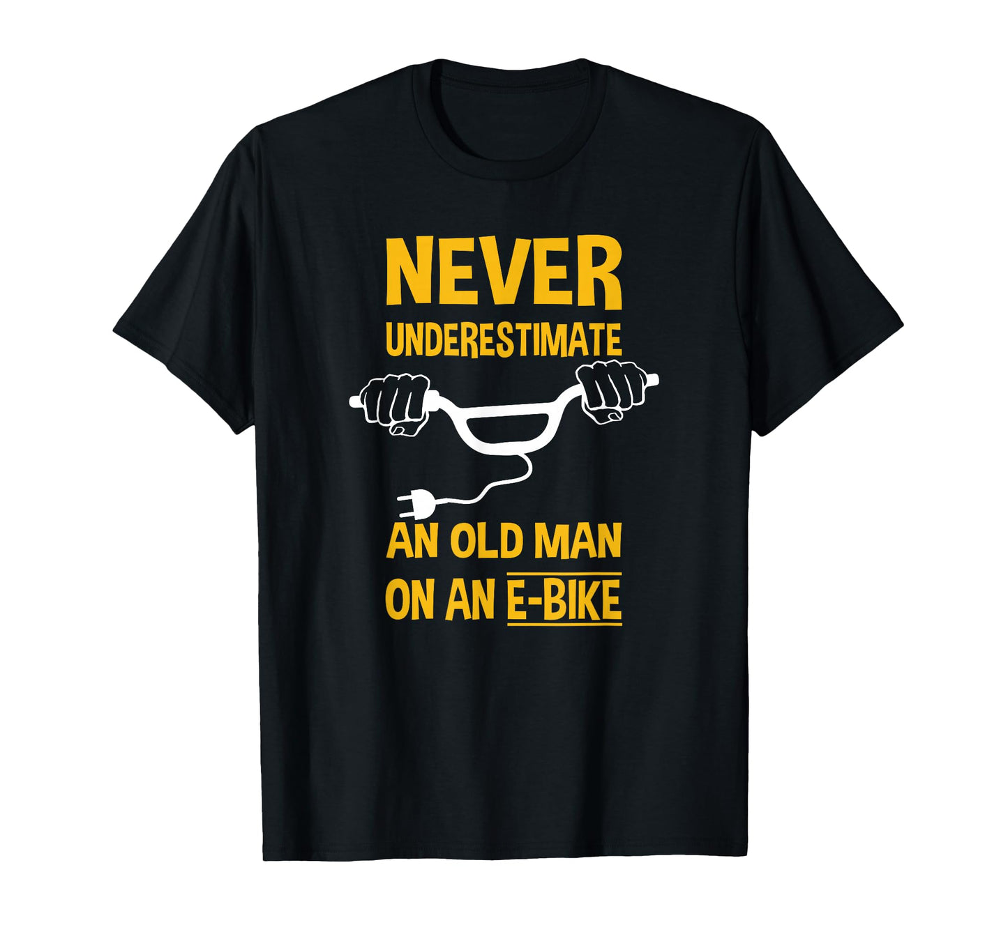 An Old Man On An E-Bike Funny T-Shirt