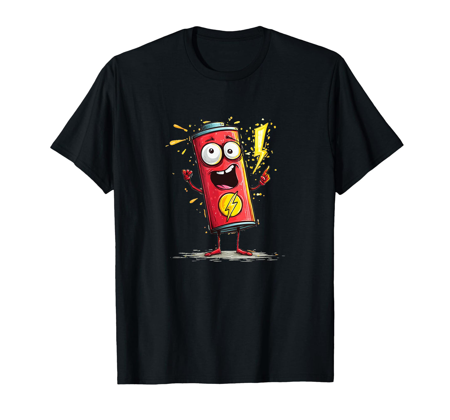 Funny Crazy Full Battery Costume for Energy Lovers T-Shirt