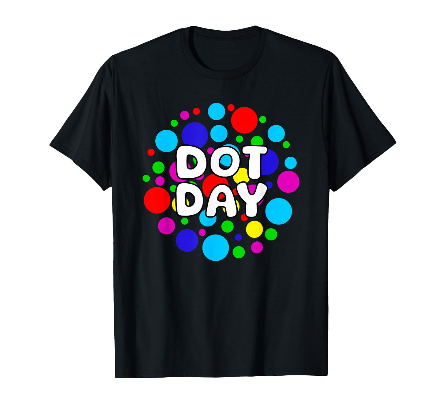 Cute Colorful Teachers and Students Dot Day T-Shirt