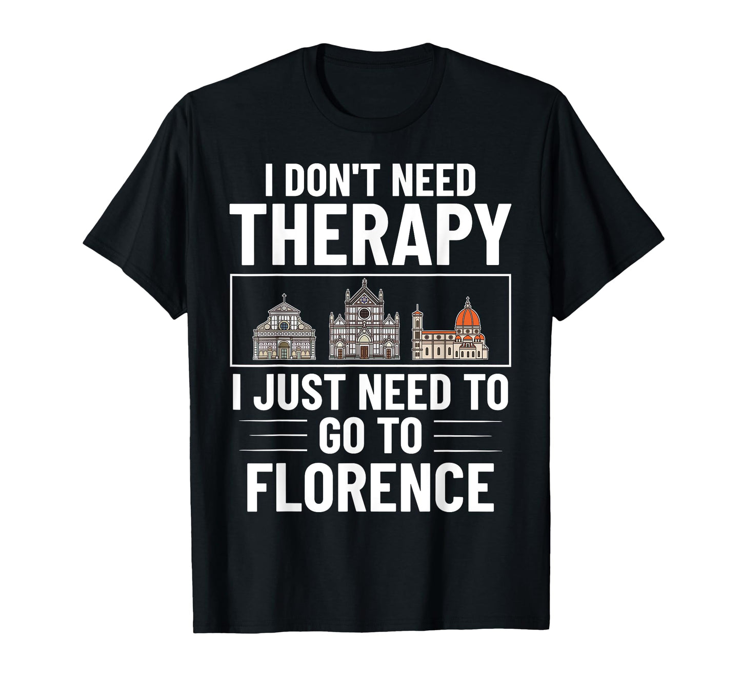 Florence Italy City Skyline Map Travel T-Shirt