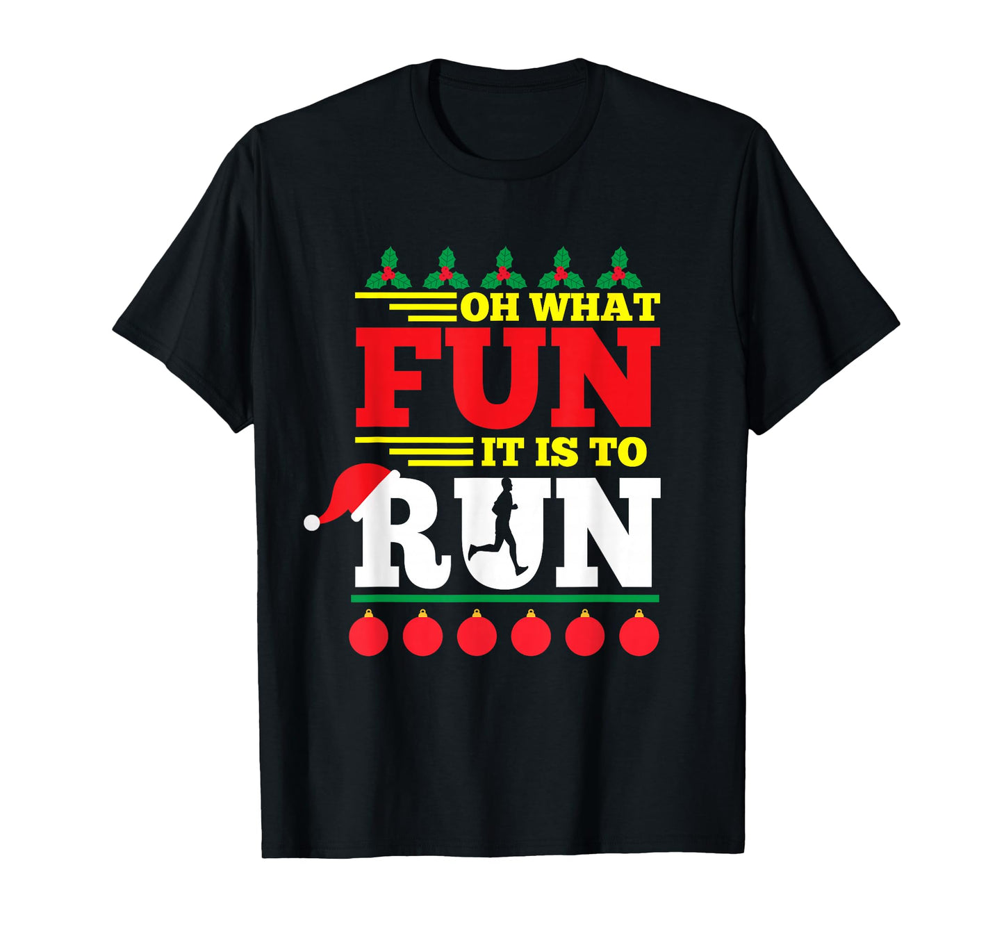 Funny Ugly Christmas Running T-Shirt Kids Adults Runners Tee T-Shirt