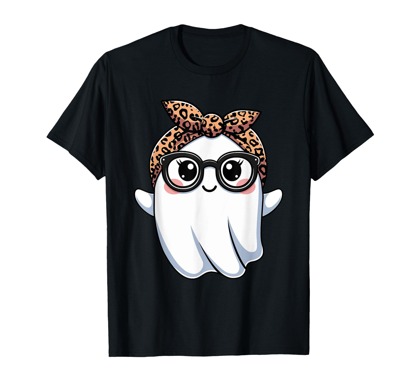 Halloween Ghost Glasses Boo Spooky Season Women Toddler Girl T-Shirt